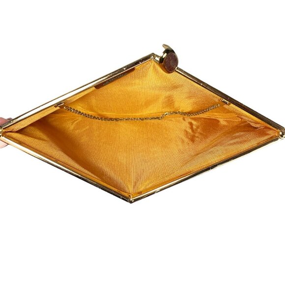 VINTAGE 1950's Woven Leather Clutch - Picture 6 of 7